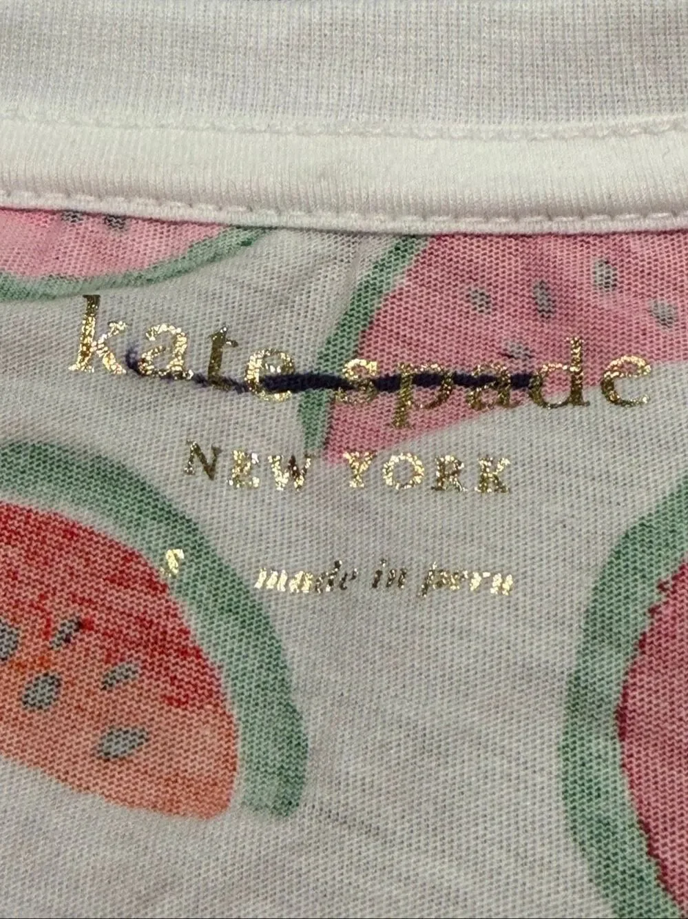 NWOT Kate Spade watermelon print tee.